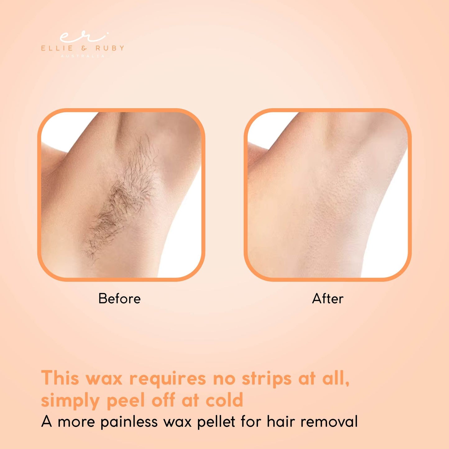 Coconut Oil Hard Wax Beans 400g - Stripless Brazilian Bikini Hair Removal