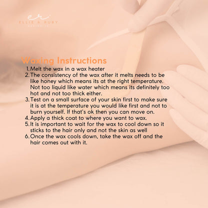 Coconut Oil Hard Wax Beans 400g - Stripless Brazilian Bikini Hair Removal