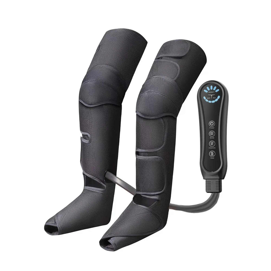 Orku Air Compression Leg and Foot Massager with Heat – 12 Airbags, 5 Levels, Portable - SuperSaverAU - view 1