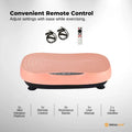 Social Hike KW566 Vibration Plate Machine 200W with 99 Speeds & Bands - Pink