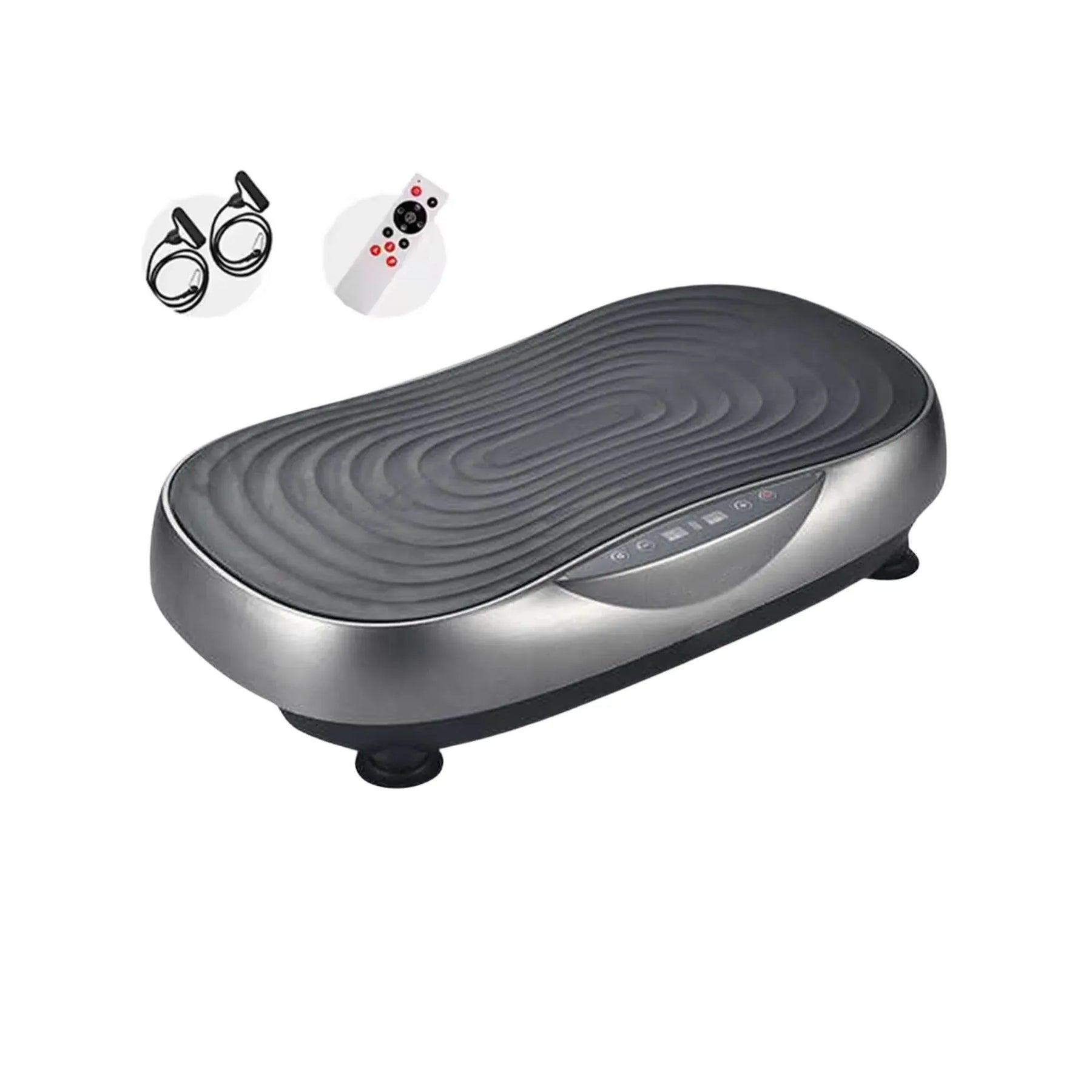 Social Hike KW566 Vibration Plate Machine 200W with 99 Speeds & Bands - Grey