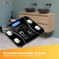 Premium Bluetooth Smart Body Fat Scale with App & USB Charging - Black