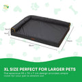 Orthopaedic Dog Bed XL Grey - Memory Foam, Waterproof, Removable Cover, 95 x 70 cm - SuperSaverAU - view 5