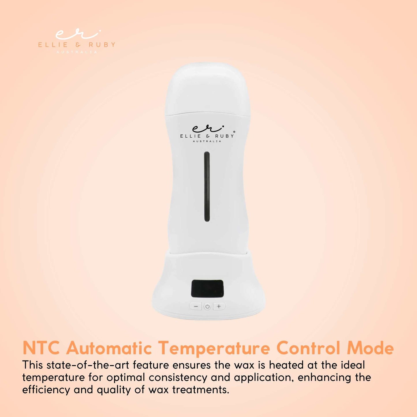 Ellie & Ruby Digital Wax Warmer with Aloe Vera Cartridge - 100ml