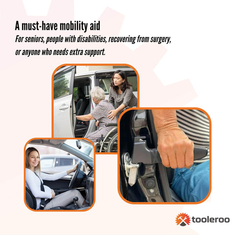 Tooleroo Car Cane Handle 3-in-1 Handy Grip - Lightweight, Non-Slip, Universal Fit - SuperSaverAU - view 2