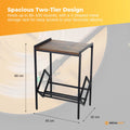 Social Hike Turntable Player Stand & Vinyl LP Record Album Storage - Black Metal - SuperSaverAU - view 5