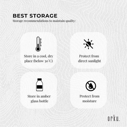 Orku 500ml Organic Castor Oil and 500ml Organic Jojoba Oil Pack