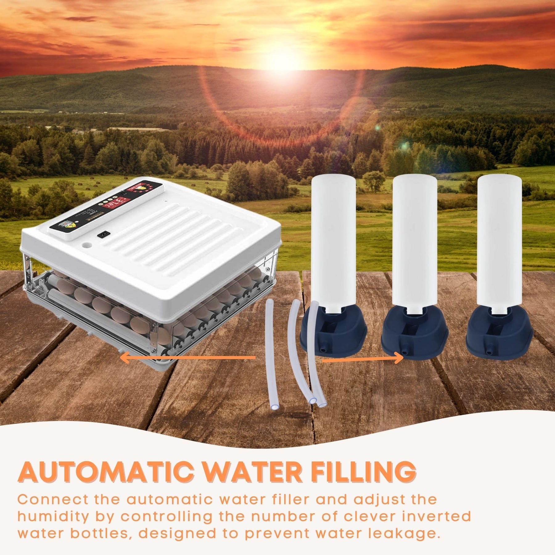 Premium Automatic 130 Egg Incubator with Digital Turning