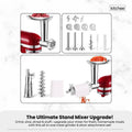 Kitchee Meat Food Grinder Sausage Attachment - Compatible with KitchenAid Mixers - SuperSaverAU - view 3