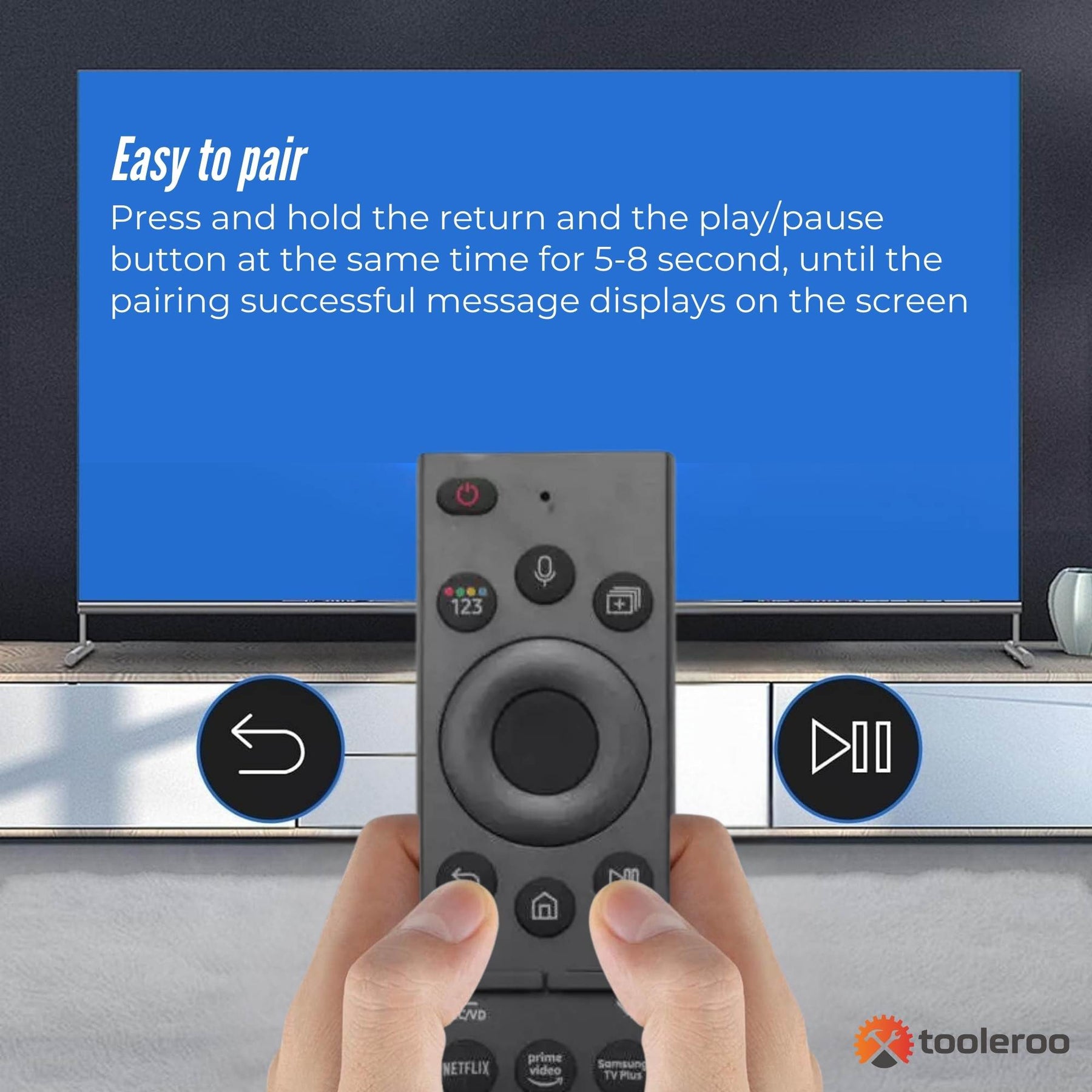 Tooleroo Smart TV Remote Control - Replacement For Samsung Voice BN59-01357F - SuperSaverAU - view 5