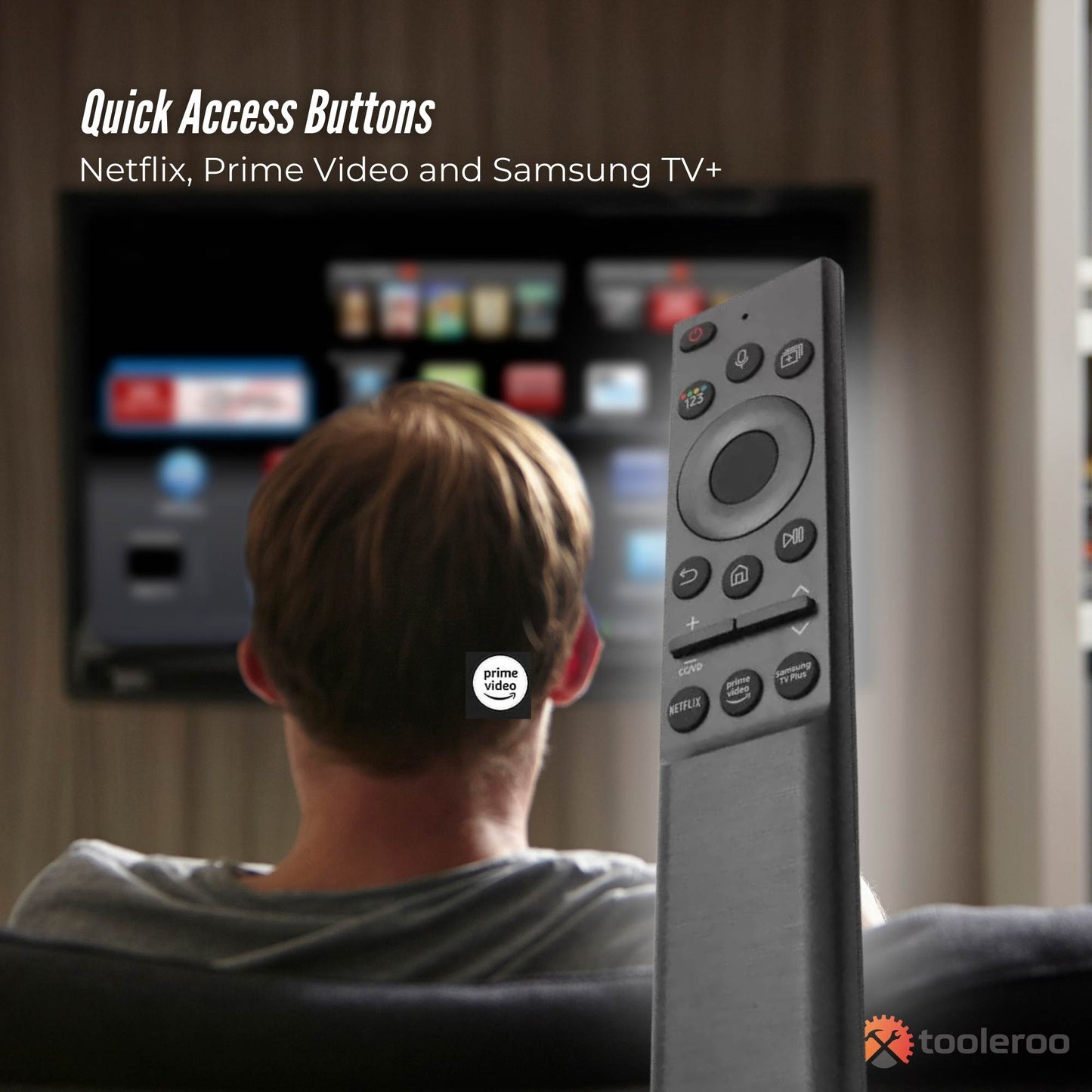 Tooleroo Smart TV Remote Control - Replacement For Samsung Voice BN59-01357F