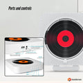Tooleroo Wall Mountable CD Player Speaker - Bluetooth HiFi FM Radio White - SuperSaverAU - view 3