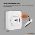 Tooleroo Wall Mountable CD Player Speaker - Bluetooth HiFi FM Radio White - SuperSaverAU - view 5