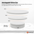 Tooleroo Electric 360 Rotating Product Display Stand White for Merchandise Video - SuperSaverAU - view 6