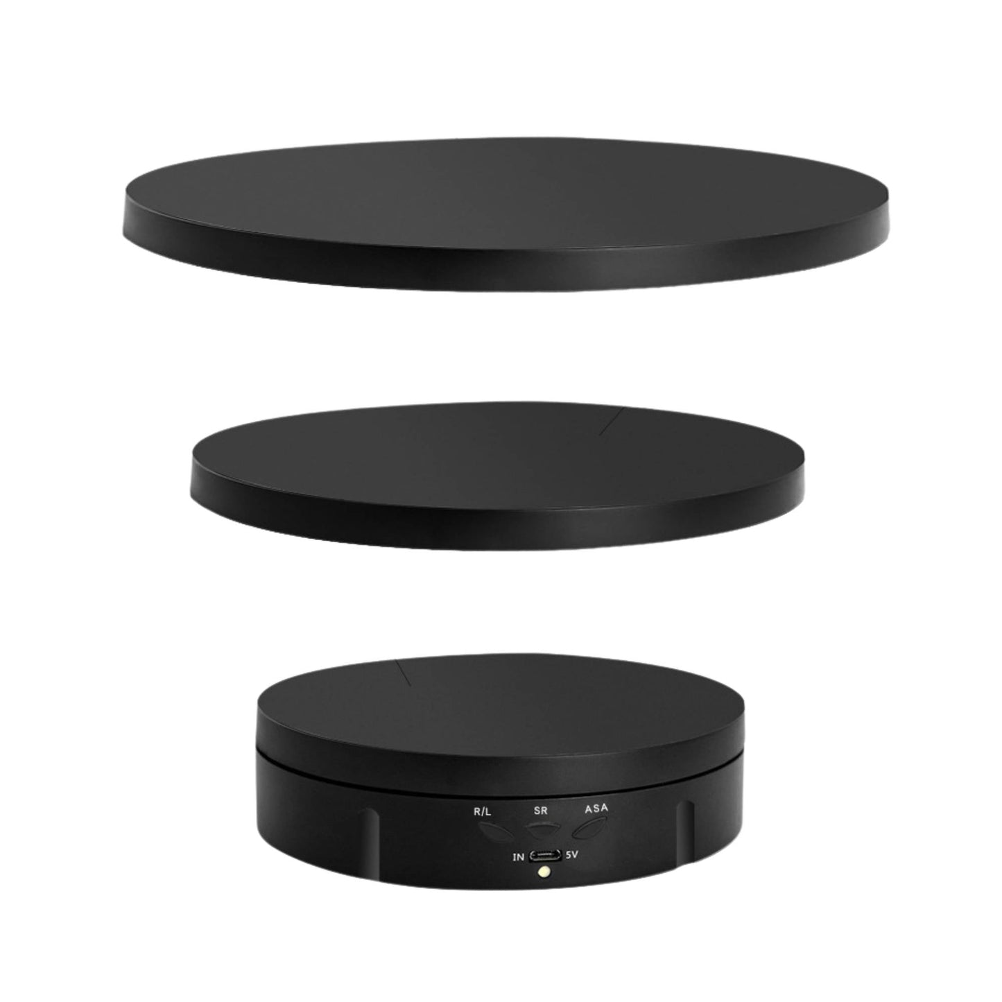 Tooleroo Electric 360 Rotating Product Display Stand Black for Merchandise Video