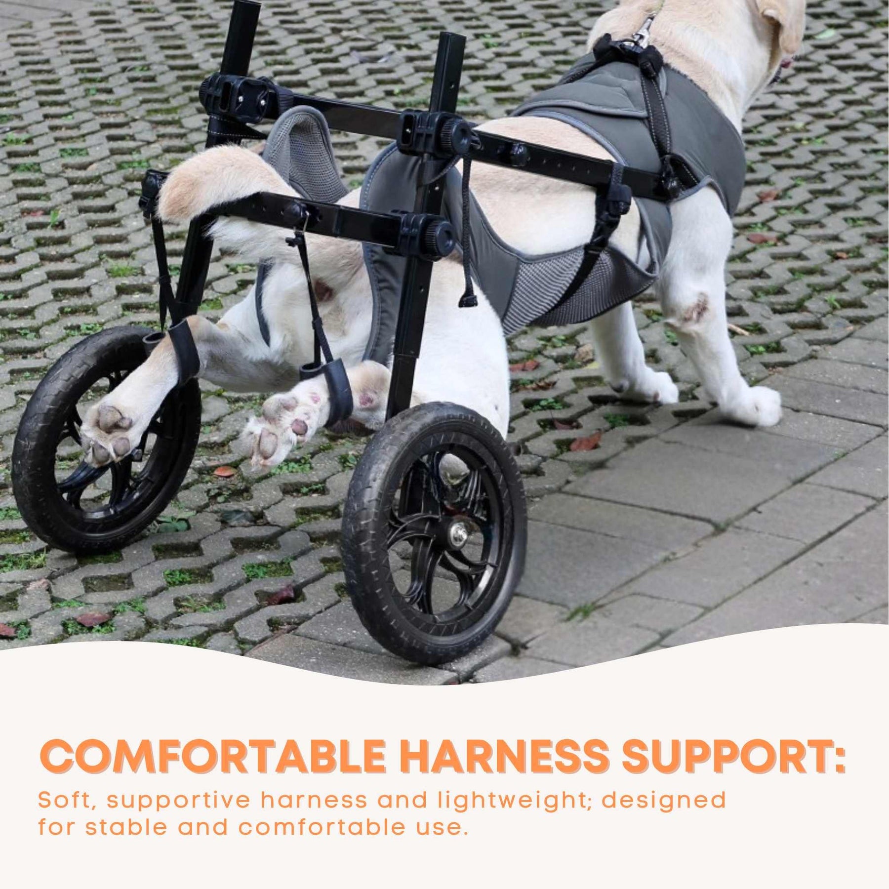 Rooster Farms Large Dog Wheelchair XXL Harness - Adjustable, Durable, Lightweight - SuperSaverAU - view 10