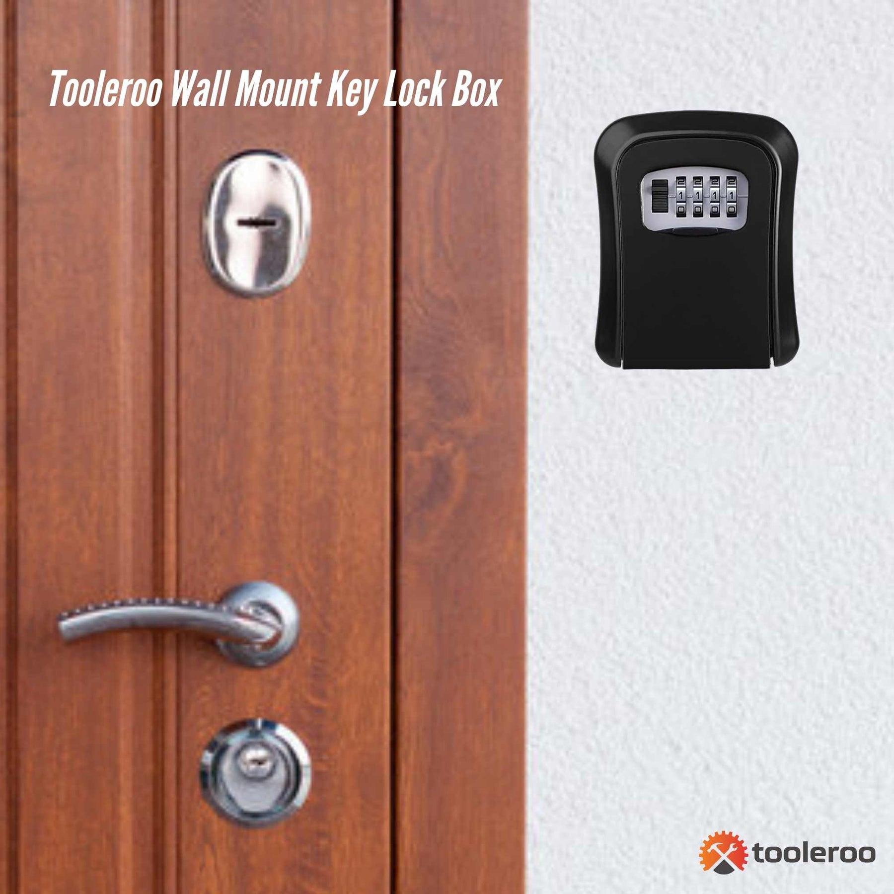 Tooleroo Wall Mount Key Lock Box – 4-Digit Safe Weatherproof Secure Storage - SuperSaverAU - view 3