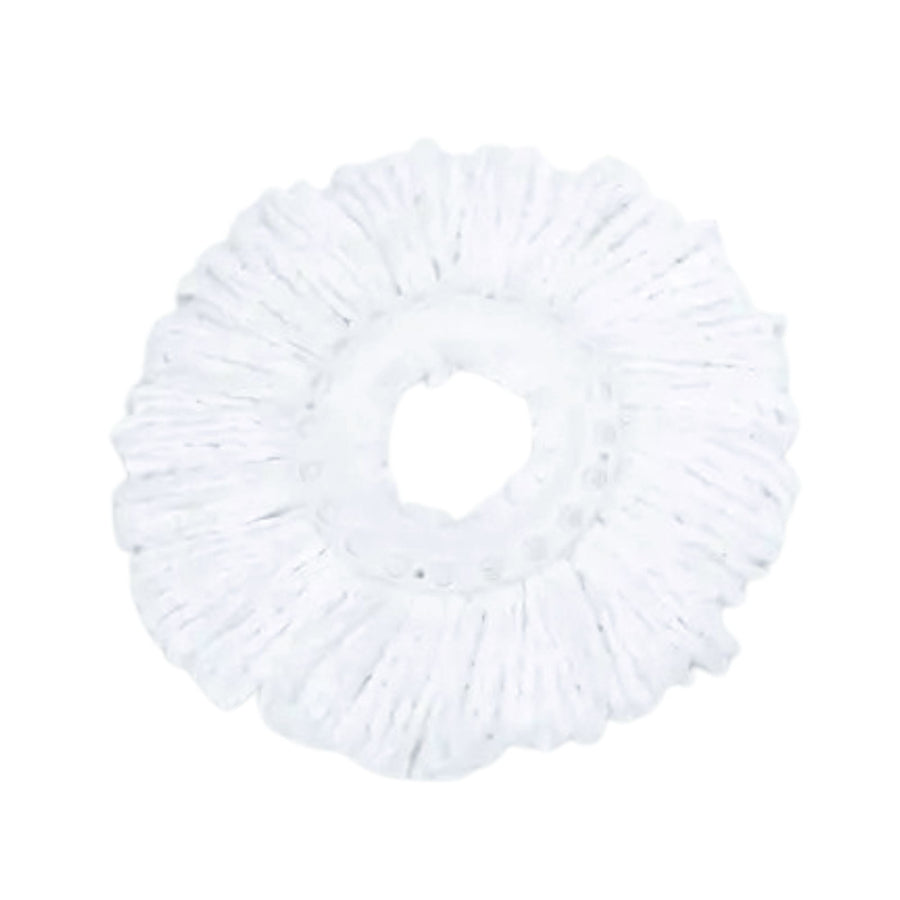 Kitchee Microfibre Replacement Mop Head for Spin Mop - White, 33 x 33cm