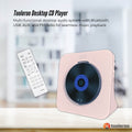 Tooleroo Bluetooth Portable Desktop CD Player Speaker - Pink
