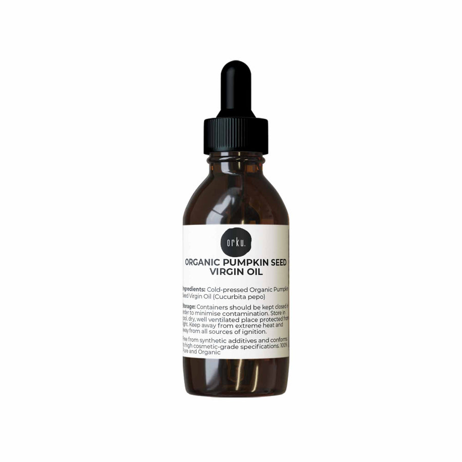 Orku Organic Pumpkin Seed Oil 25ml - Virgin Cold Pressed, 100% Pure, Cosmetic Gr. - SuperSaverAU - view 1