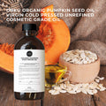 Orku Organic Pumpkin Seed Oil 500ml - Virgin Cold Pressed, 100% Pure, Cosmetic Gr. - SuperSaverAU - view 2