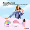 Mini Karaoke Machine and 2x Wireless Microphones Portable Bluetooth Speaker Pink - SuperSaverAU - view 4