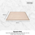 Kitchee Tatami Style Foam Floor Mat – Cream 200 x 200 x 3cm