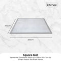 Kitchee Tatami Style Foam Floor Mat – Grey 200 x 200 x 3cm
