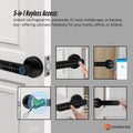 Tooleroo Digital Smart Door Lock Handle - 5in1 Keypad Home Entry Security System - SuperSaverAU - view 4