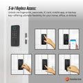 Tooleroo Digital Smart Door Lock Keypad - 5-in-1  Home Entry Security System - SuperSaverAU - view 4
