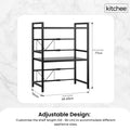 Kitchee Microwave Double Shelf - Expanding Storage Rack Kitchen Organiser Stand - SuperSaverAU - view 3