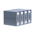 Kitchee Foldable Bed Sheet Storage Box, Grey, 38x32x12 cm, Waterproof, Space-Saving, 4x - SuperSaverAU - view 1