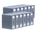 Kitchee 10x Foldable Bed Sheet Storage Box, Grey, Waterproof, Space-Saving, 38x32x12 cm - SuperSaverAU - view 1