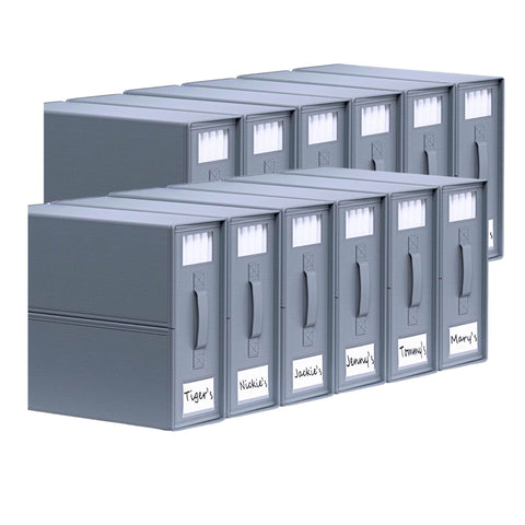 Kitchee 10x Foldable Bed Sheet Storage Box, Grey, Waterproof, Space-Saving, 38x32x12 cm - SuperSaverAU - view 1