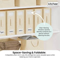 Kitchee Foldable Bed Sheet Storage Box – Beige 1 Pack