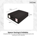 Kitchee Foldable Bed Sheet Storage Box – Black 1 Pack