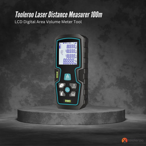 Tooleroo 100m Digital Laser Distance Measurer - LCD Area Volume Meter Tool - SuperSaverAU - view 2