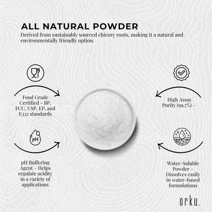 Orku 5Kg Potassium Citrate Food Grade Granular E332