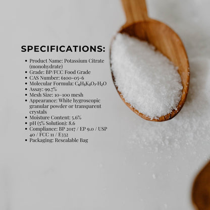 Orku 1.3Kg Potassium Citrate Food Grade Granular E332