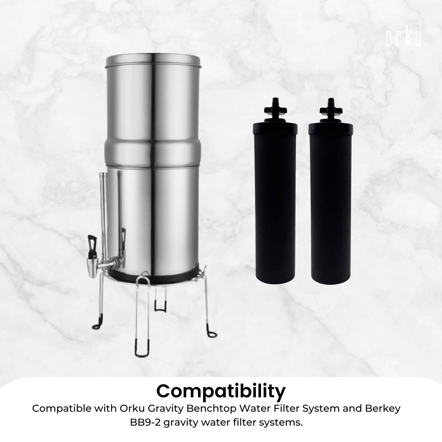 Orku Carbon Block Filter Cartridge - Replacement for Berkey BB9-2 Gravity Filter - SuperSaverAU - view 7