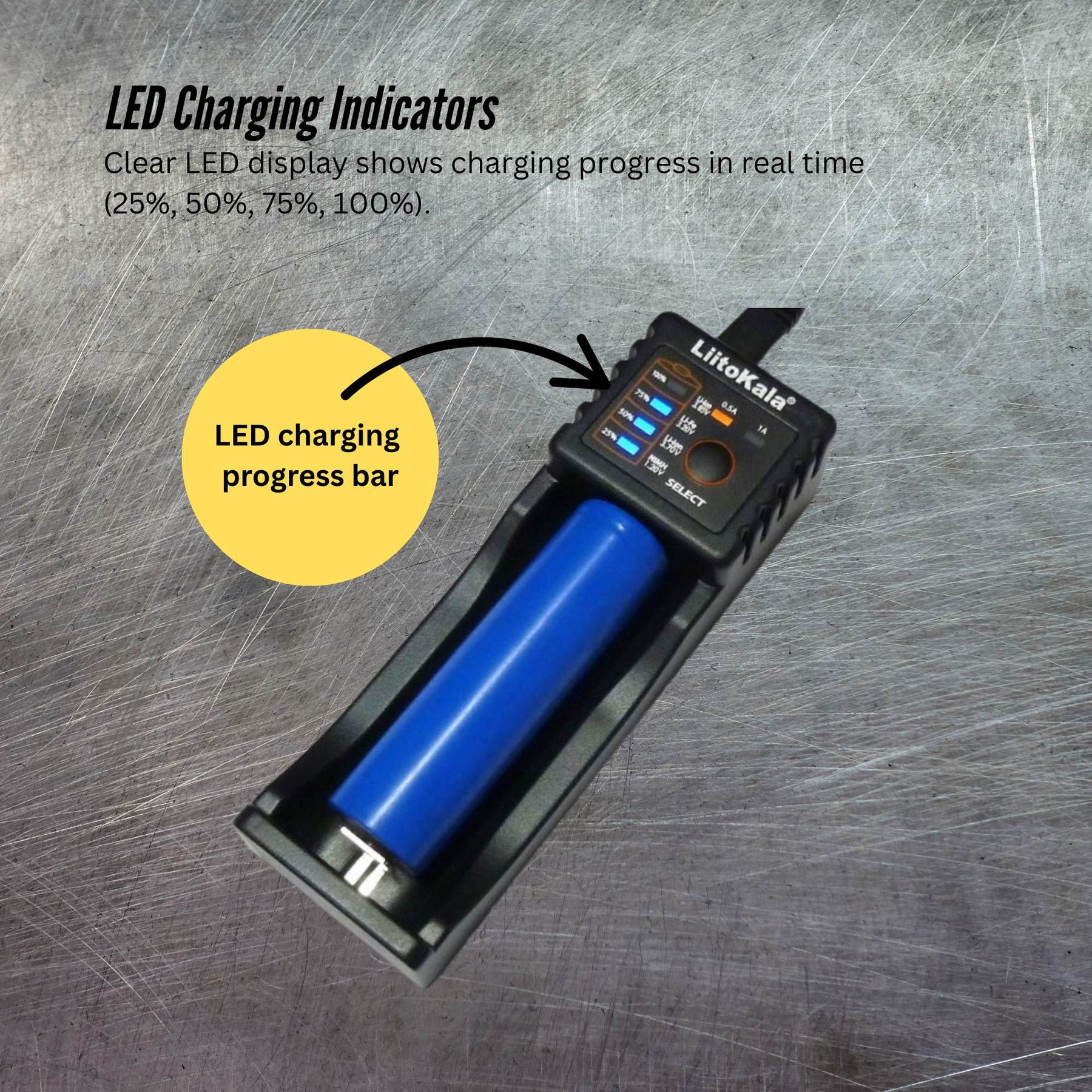 LiitoKala Lii-100 Smart Battery Charger - USB Output for 18650 AA AAA Li-ion NiMH - SuperSaverAU - view 6