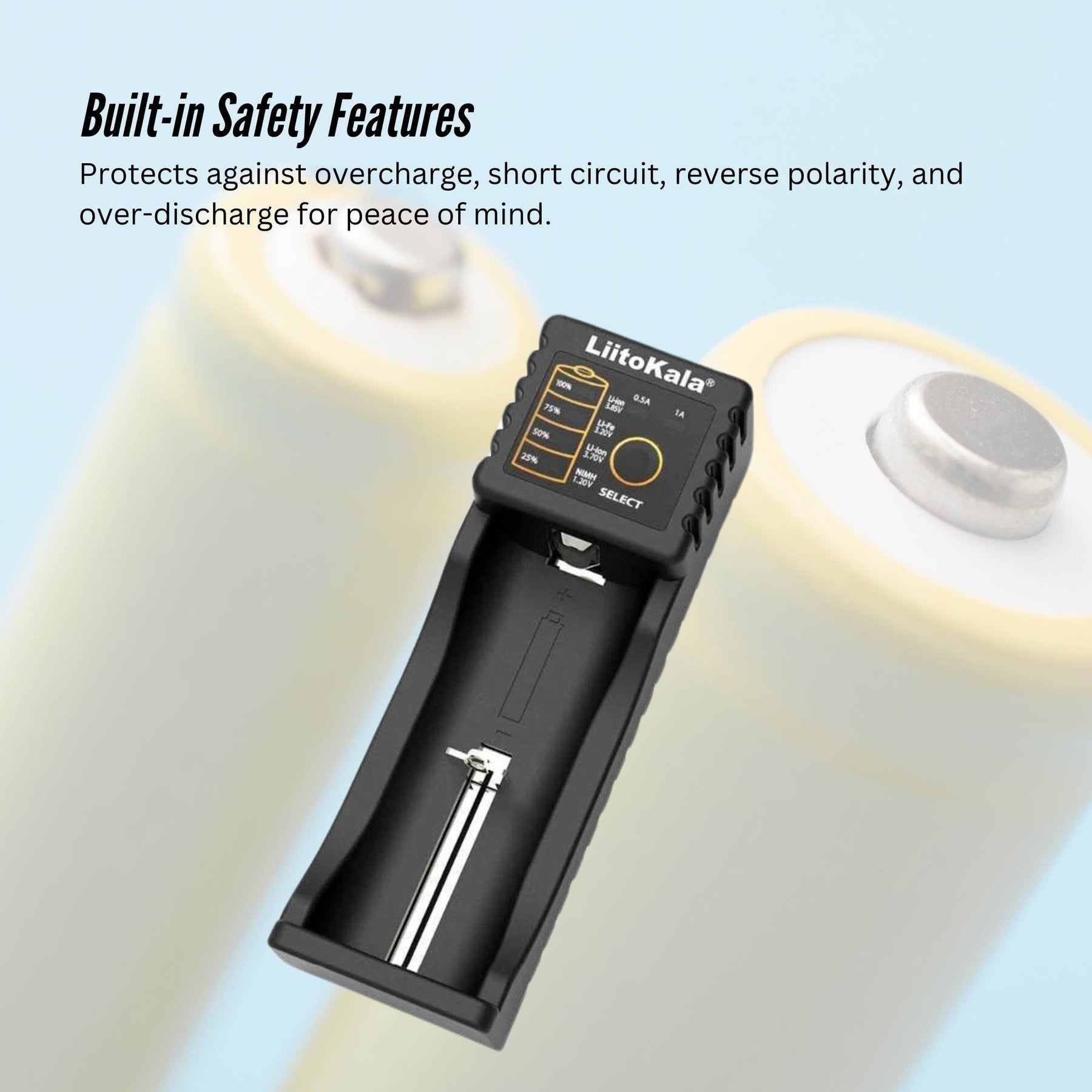 LiitoKala Lii-100 Smart Battery Charger - USB Output for 18650 AA AAA Li-ion NiMH - SuperSaverAU - view 8