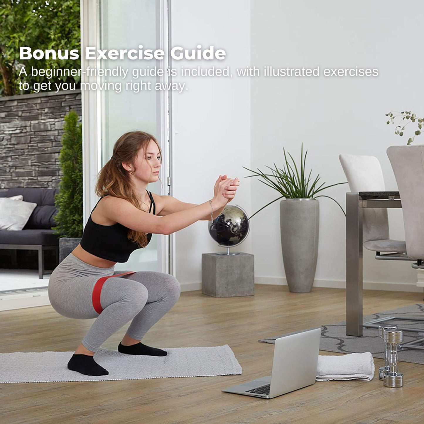 Social Hike 5-Pack Resistance Bands - Anti-Slip Latex Workout Loops