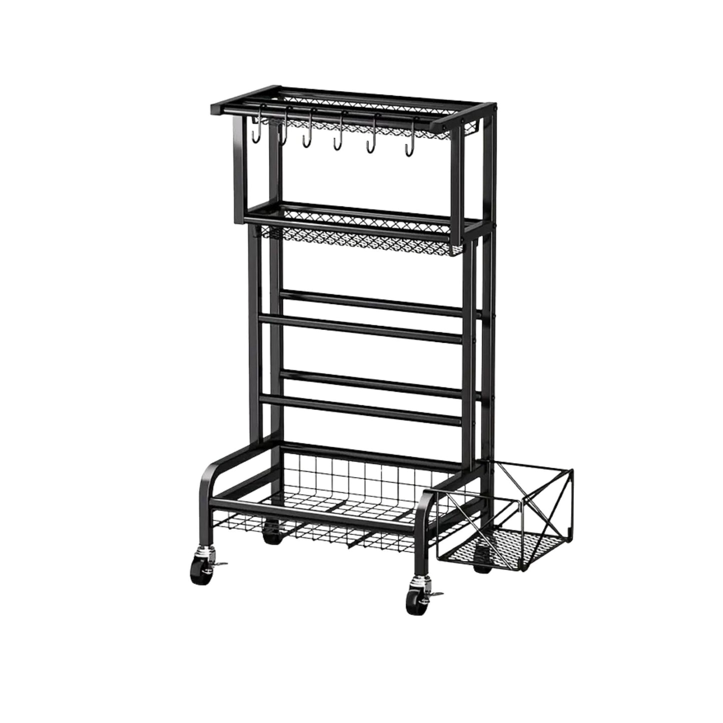 Social Hike Mobile Gym Storage Rack - Organiser for Weights & Accessories