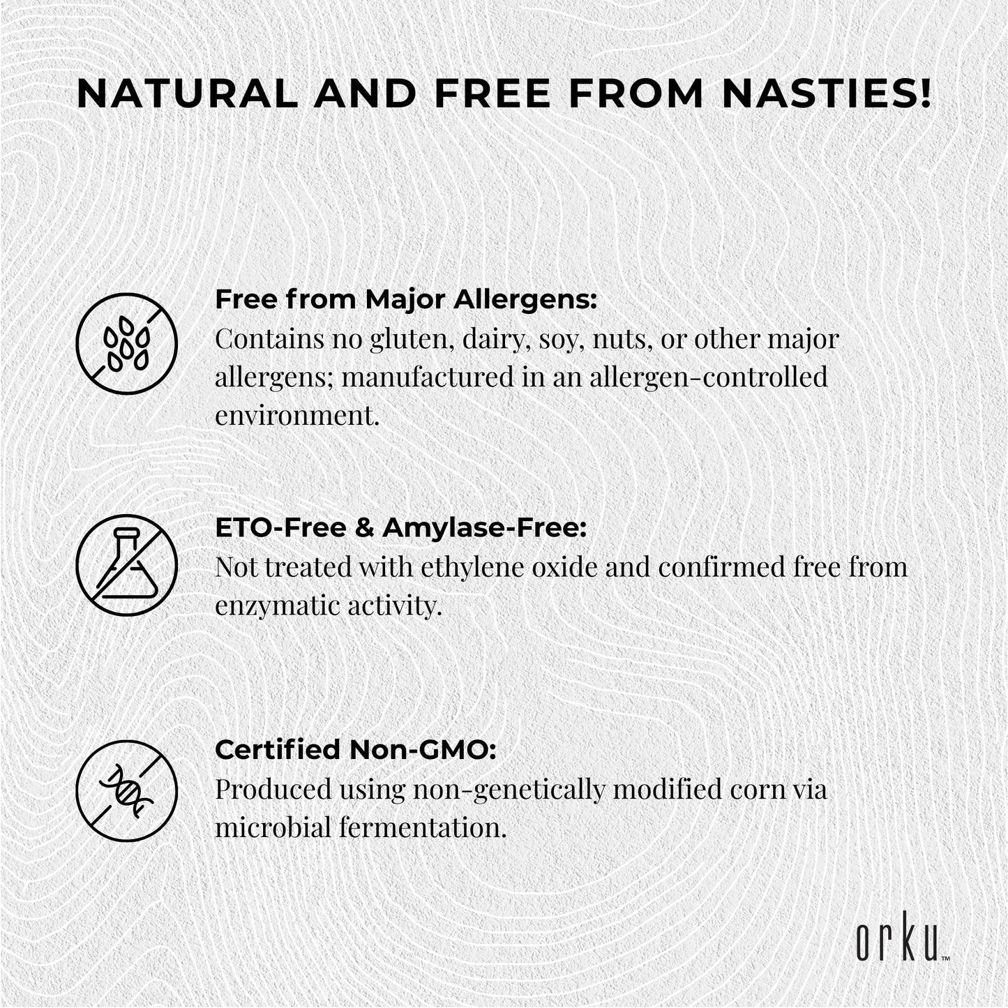 Orku Xanthan Gum - 20kg Food-Grade Thickener Powder