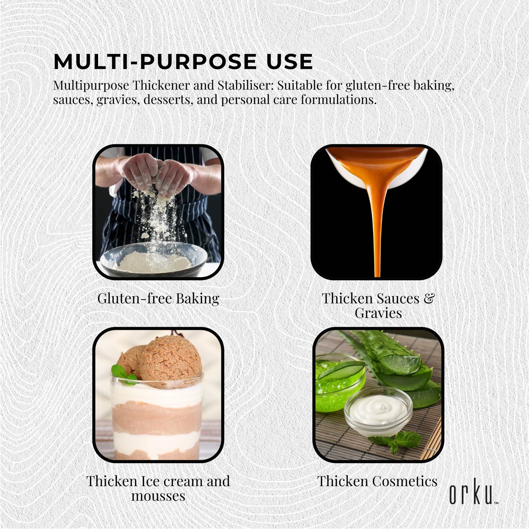 Orku 600g Xanthan Gum Thickener Pure Powder 200 Mesh FCC E415 Food Additive TUB - SuperSaverAU - view 5