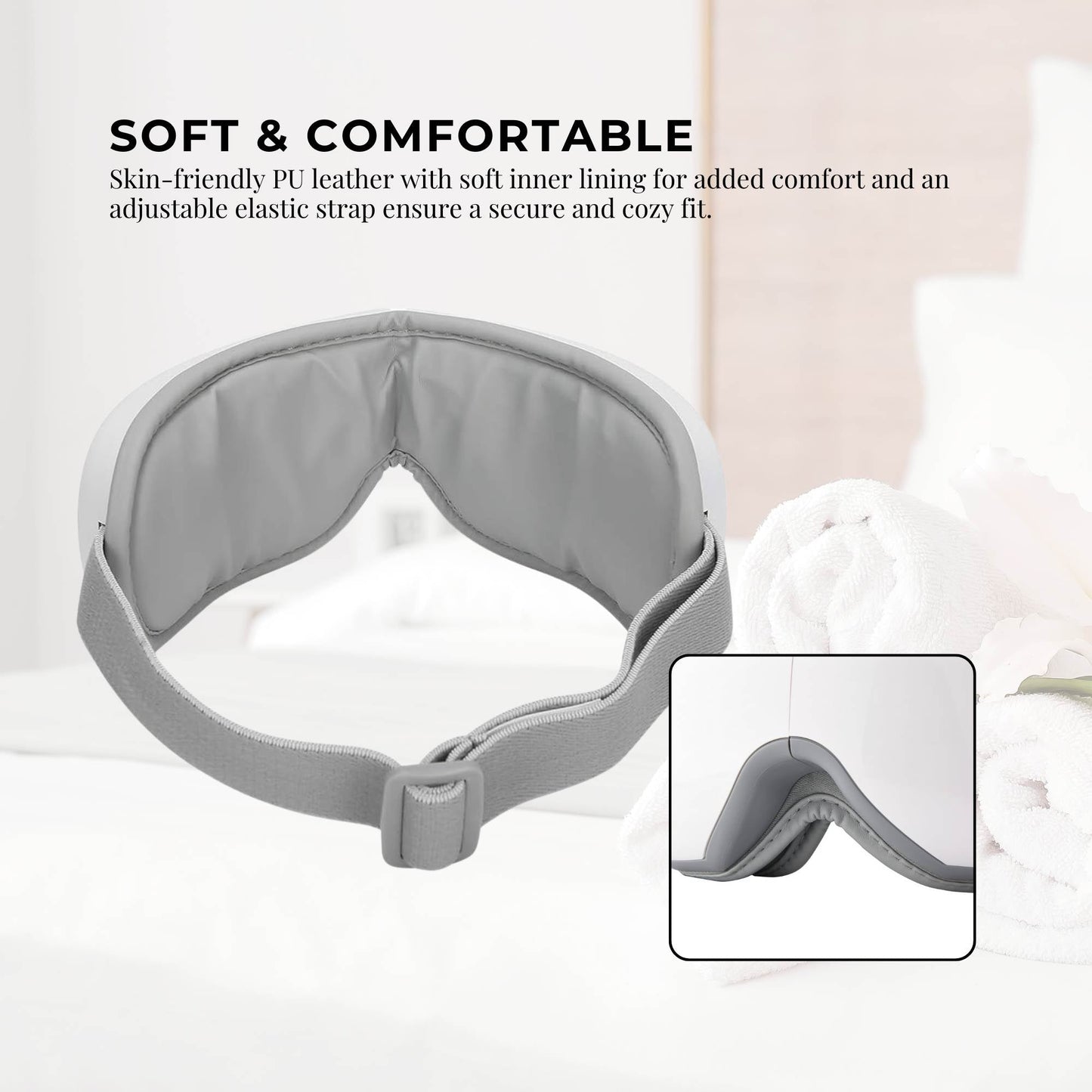 Orku Rechargeable Eye Massager - Vibration Heat Therapy