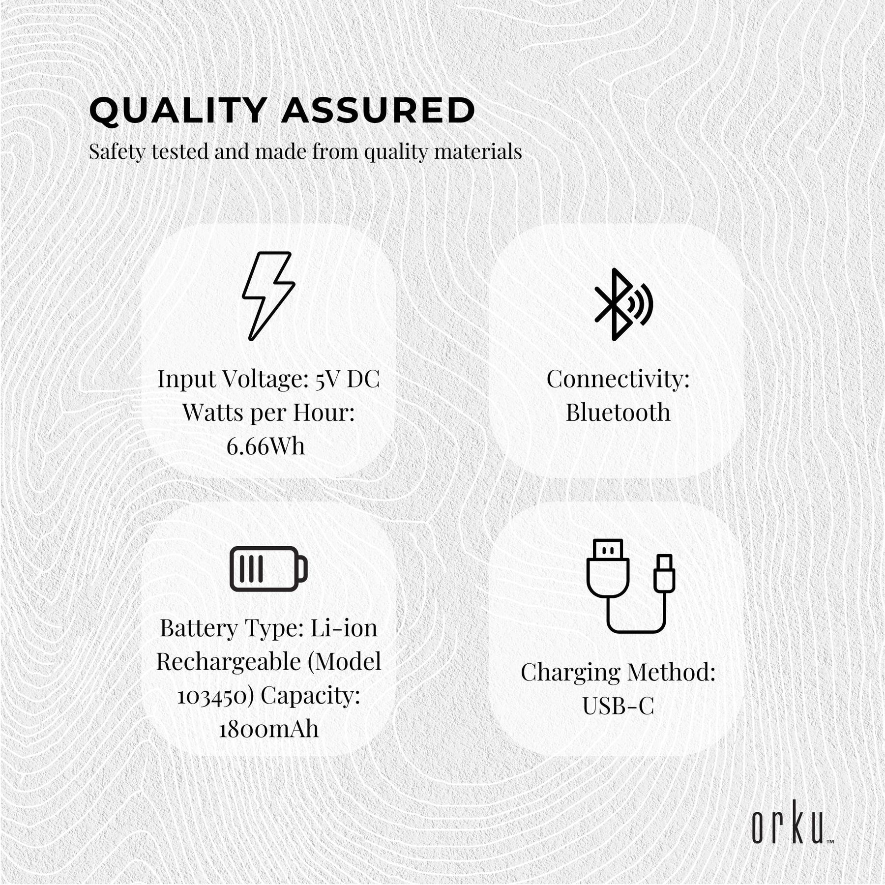 Orku Rechargeable Eye Massager - Vibration Heat Therapy - SuperSaverAU - view 9