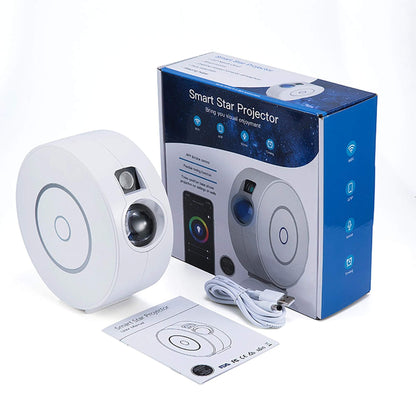 Social Hike Smart Galaxy Star Projector - WiFi LED Light with Voice Control