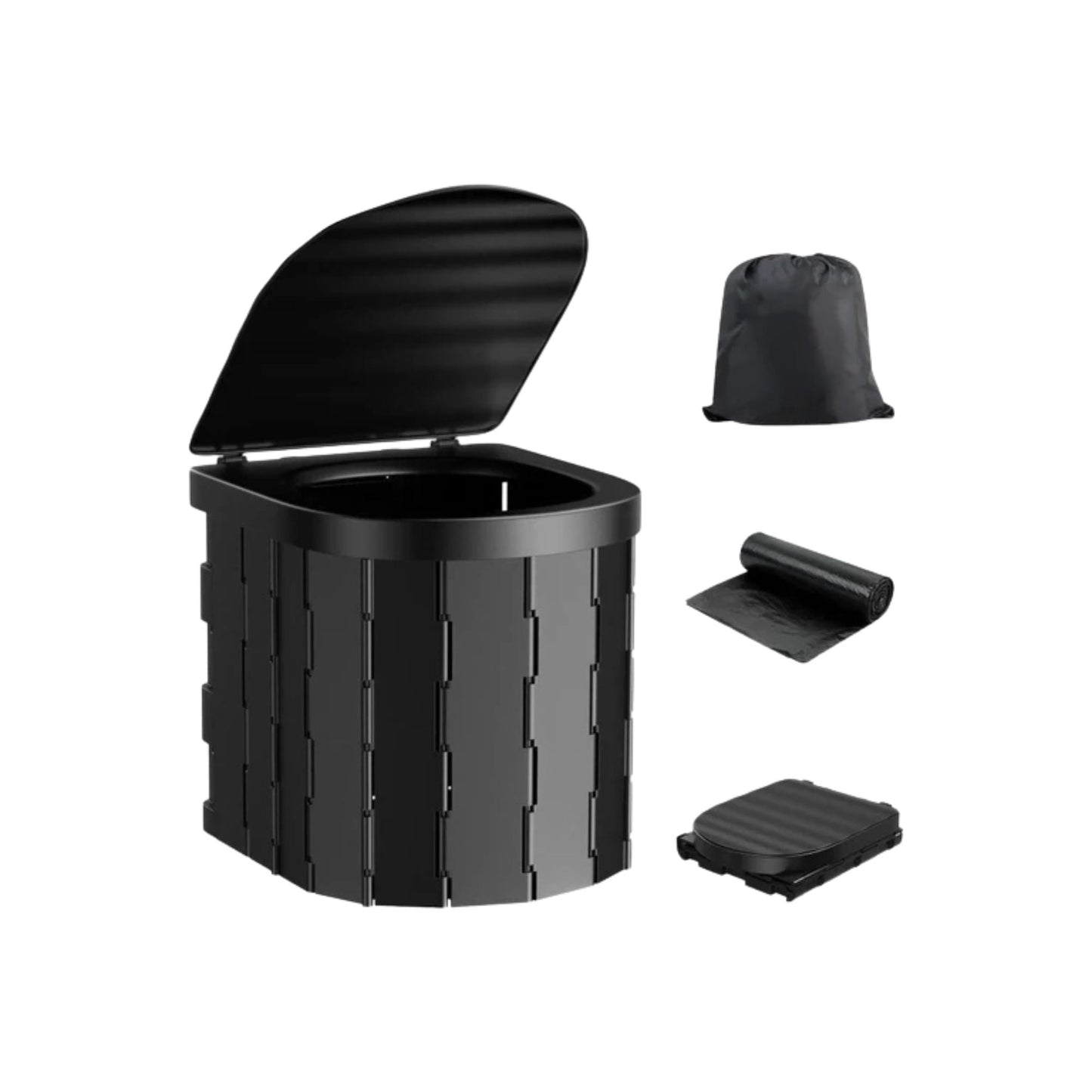 Social Hike Portable Folding Camping Toilet - Lightweight Compact Design